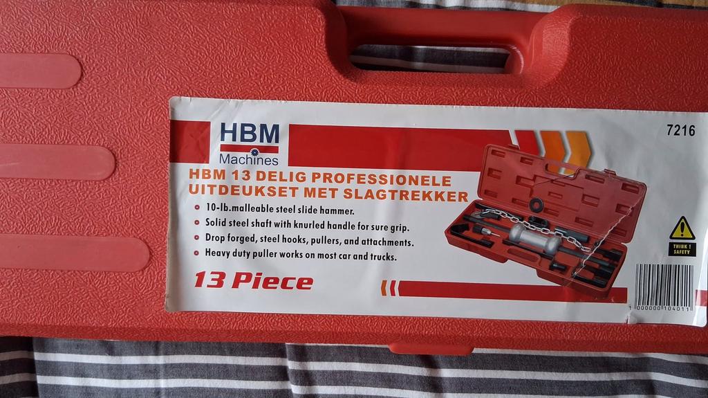 HBM 13-delig Professioneel Uitdeukset met Slagtrekker, Ophalen, Gebruikt