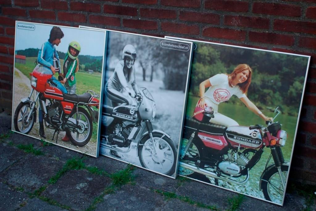 Zundapp foto's 70 x 70 cm, Ophalen, Zo goed als nieuw, Overige typen