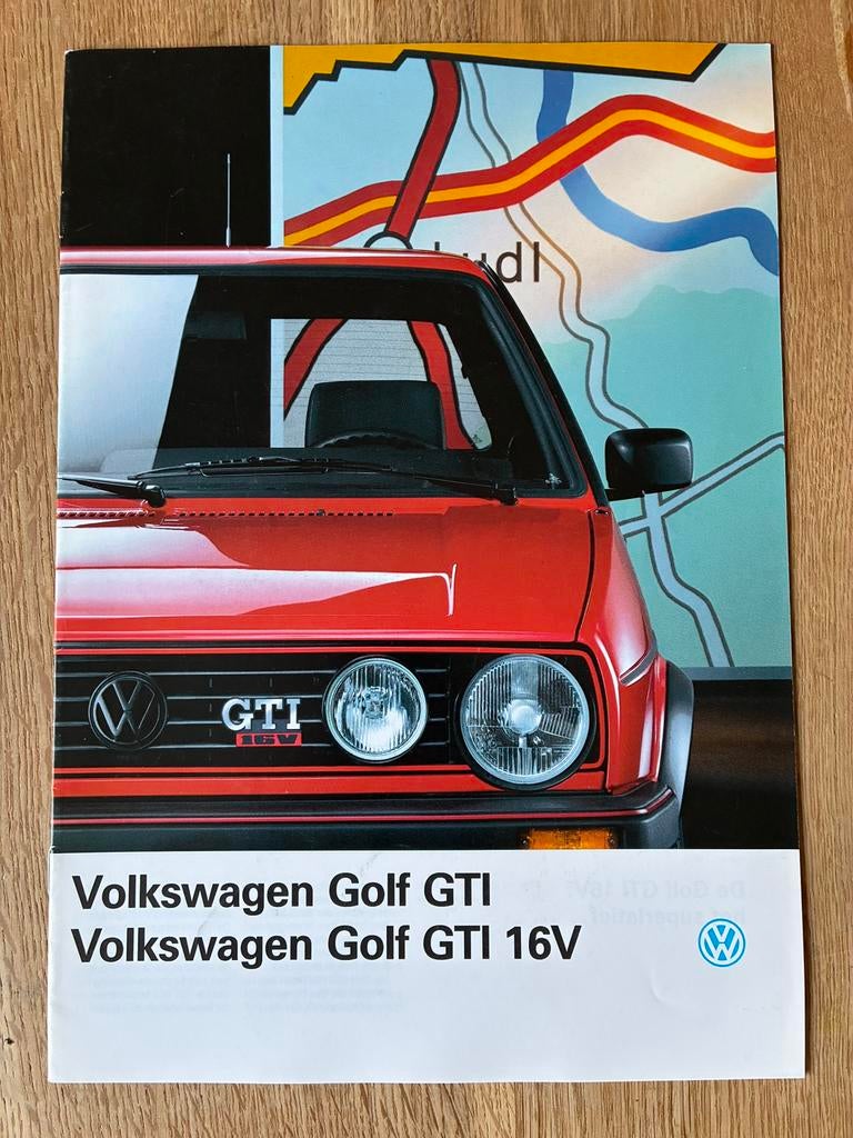 Volkswagen VW Golf II GTI brochure januari 1989, Boeken, Ophalen of Verzenden, Zo goed als nieuw, Volkswagen