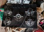 Hotpoint gaskookplaat met 5 pitten, Gebruikt, Inbouw, Gas, 4 kookzones