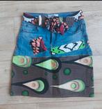 Spijkerrokje Afrikaanse stof, Kleding | Dames, Ophalen of Verzenden, Zo goed als nieuw, Maat 34 (XS) of kleiner, Boven de knie