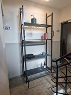 2 vintage, art deco stellingkasten met leistenen schappen, Ophalen, Met plank(en), Gebruikt, 200 cm of meer