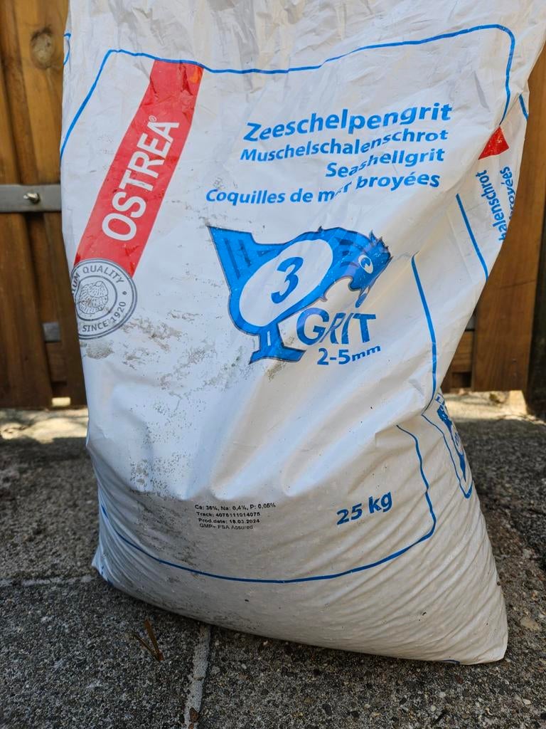 Zeeschelpengrit, Ophalen, Zo goed als nieuw