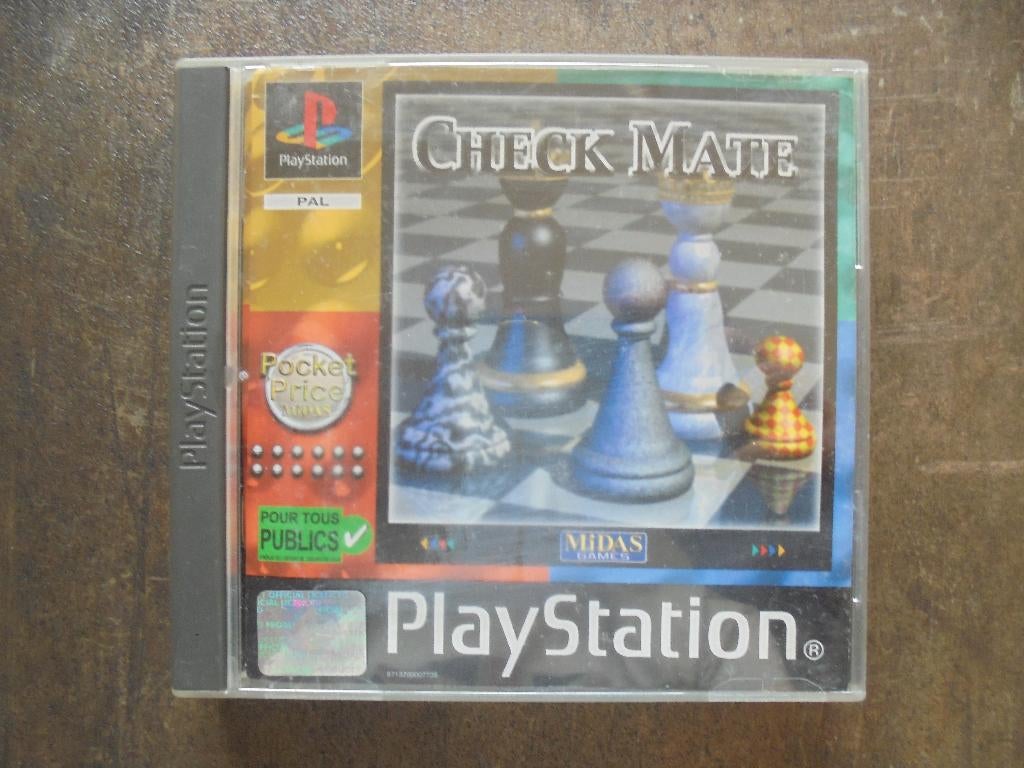 Checkmate voor PS1 (zie foto's), Gebruikt, 1 speler, Ophalen of Verzenden, Vanaf 3 jaar