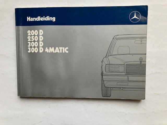 Handleiding/Instructieboekje Mercedes W124 200D-300D 1987 NL, Ophalen of Verzenden