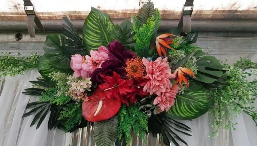 6x kunst bloemstukken, Huis en Inrichting, Woonaccessoires | Kunstplanten en Kunstbloemen, Ophalen