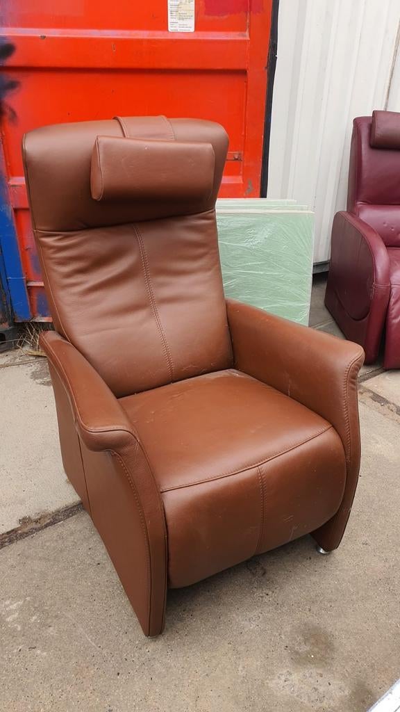 Mooie schadevrije Prominent fauteuil met hoofdkussen, Huis en Inrichting, Fauteuils, Ophalen, Zo goed als nieuw, 75 tot 100 cm