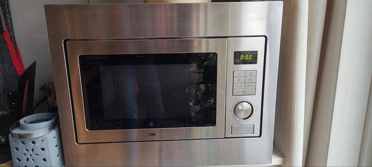 Etna CM125RVS Inbouw Combimagnetron - RVS, Witgoed en Apparatuur, Magnetrons, Gebruikt, Inbouw, Combimagnetron, 60 cm of meer