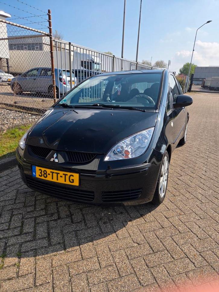 Mitsubishi Colt 1.5 Mivec CZ3 2007 Zwart, Auto's, Mitsubishi, Particulier, Colt, Airbags, Airconditioning, Bluetooth, Panoramadak