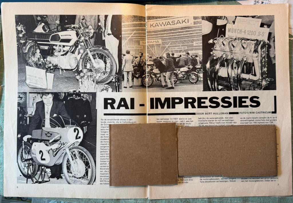 Knipsel 1971 RAI Jamathi Aalt Toersen, Verzenden, Zo goed als nieuw, Motoren