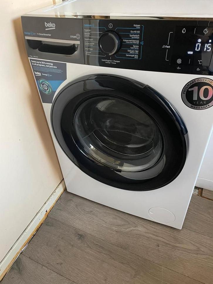 Beko wasmachine met defect - lekke kuip., Witgoed en Apparatuur, Wasmachines, Zo goed als nieuw, Voorlader, 6 tot 8 kg, 85 tot 90 cm