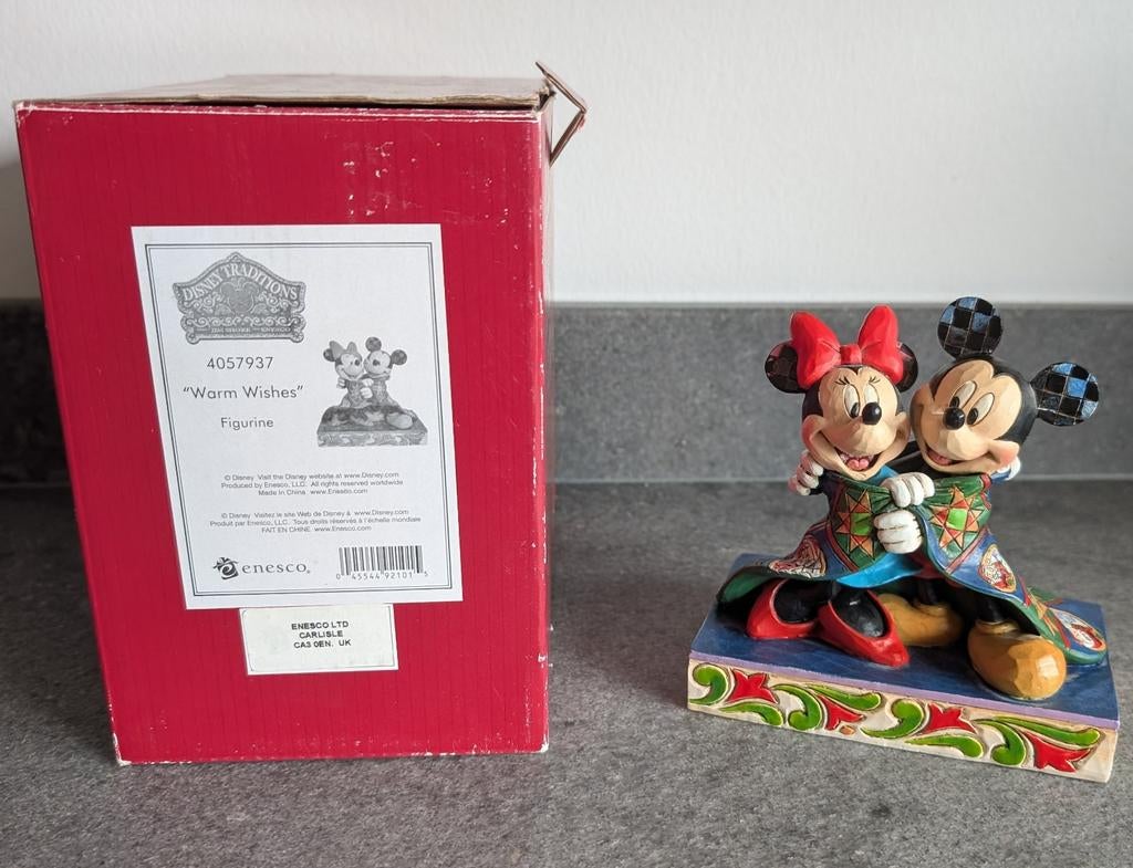 Disney traditions warm wishes Mickey 4057937, Ophalen of Verzenden, Mickey Mouse, Zo goed als nieuw, Beeldje of Figuurtje