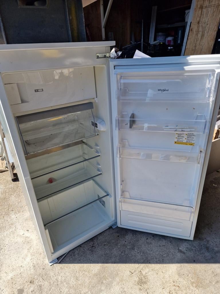 Whirlpool Koelkast met Vriesvak - Nis 122,5cm, Ophalen, Gebruikt, 120 tot 140 cm, 200 liter of meer