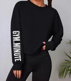 Gymsweater. M, Maat 38/40 (M), Verzenden, Zwart, Fitness of Aerobics
