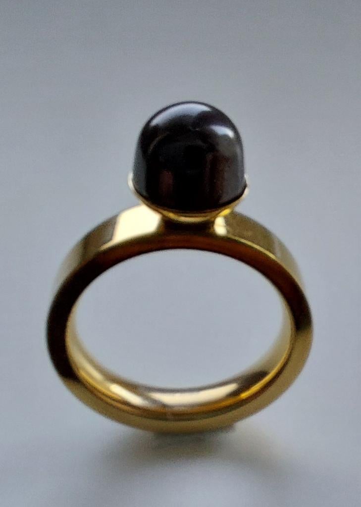 Melano ring twisted goudkleur maat 50, Ophalen of Verzenden, Nieuw, Staal