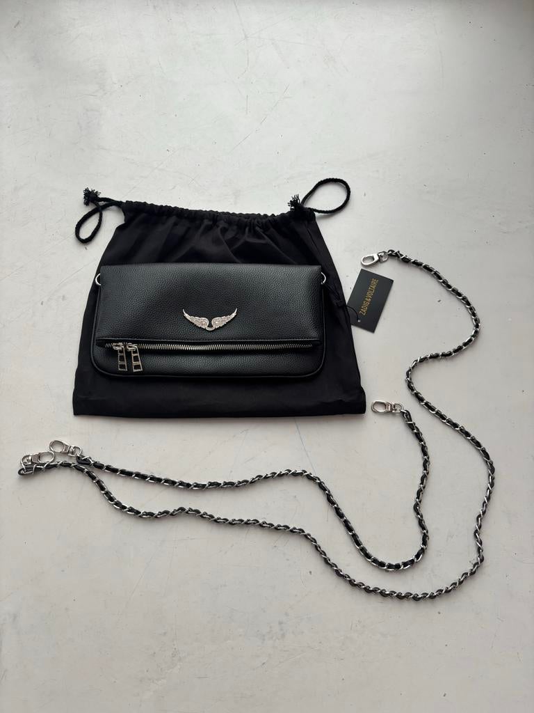 Zadig & Voltaire Hand/schoudertas Rock Zwart Nieuw, Sieraden, Tassen en Uiterlijk, Tassen | Damestassen, Verzenden, Nieuw, Zwart