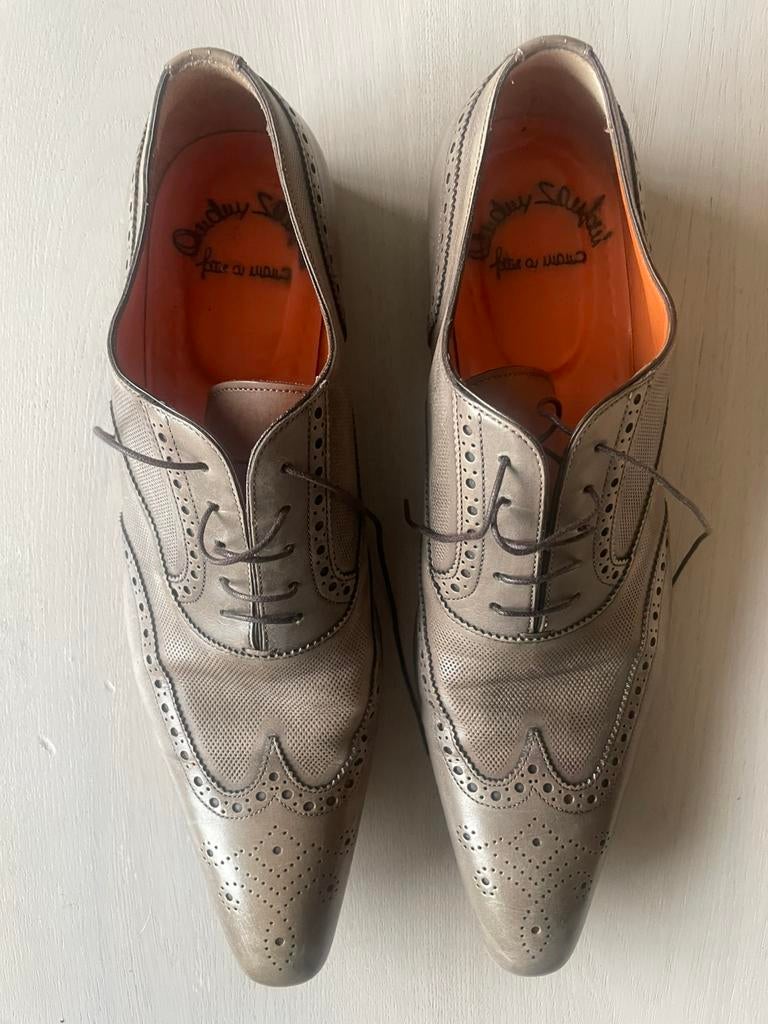 Santoni heren schoenen maat 11, Ophalen of Verzenden, Zo goed als nieuw, Overige kleuren, Veterschoenen