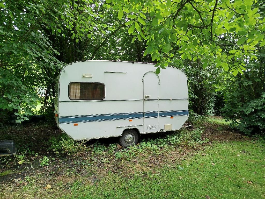 Unieke Eifelland caravan, Treinzit, 4 tot 5 meter, 500 - 750 kg, Tot en met 4