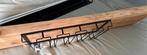 Eiken houten plank met wijn rekje eronder, Doe-het-zelf en Verbouw, Hout en Planken, Ophalen, Eiken, Zo goed als nieuw, Plank