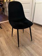 Eetkamerstoel Xenos - Zwart fluweel, zo goed als nieuw, Huis en Inrichting, Ophalen, Zwart, Zo goed als nieuw, Eén
