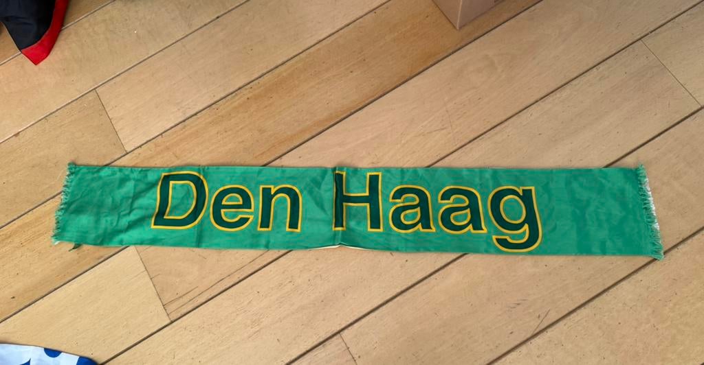 ADO Den Haag / FC Den Haag zijden sjaaltje, Ophalen of Verzenden, Gebruikt
