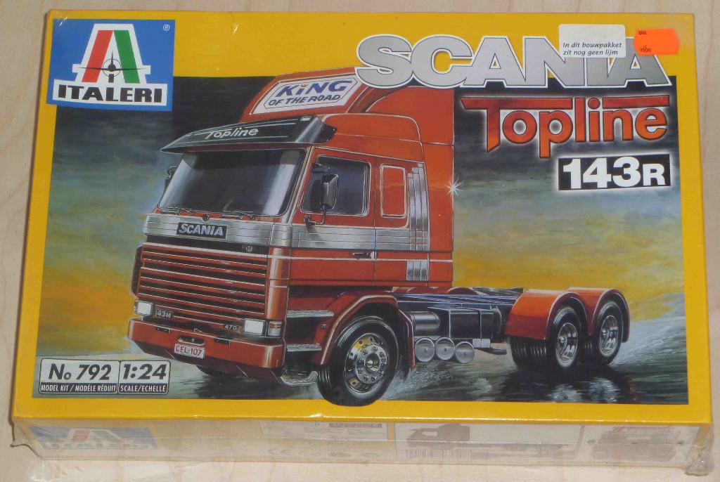 Scania Topline 143R (Italeri), Hobby en Vrije tijd, 1:50 of kleiner, Italeri, Ophalen of Verzenden, Zo goed als nieuw
