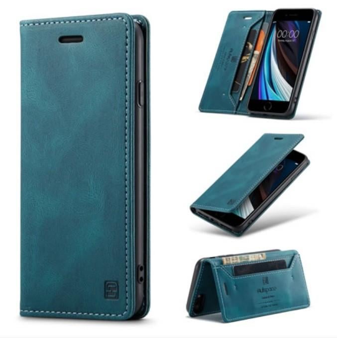 Luxe Flip Case met Kaarthouder voor iPhone SE / 8 _ Blauw, Telecommunicatie, Mobiele telefoons | Hoesjes en Frontjes | Apple iPhone