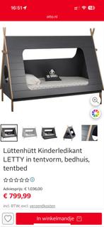 LüttenHütt Kinderbed LETTY in tentvorm - 1 persoons, Ophalen, 85 tot 100 cm, Gebruikt, Lattenbodem