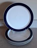 Denby dinerborden - Wit/Donkerblauw met gouden accent, Huis en Inrichting, Keuken | Servies, Ophalen of Verzenden, Zo goed als nieuw