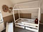 Hoppekids ECO juniorbed 70x160 met bedhuisje en lades, Ophalen, 70 tot 85 cm, Zo goed als nieuw, Lattenbodem