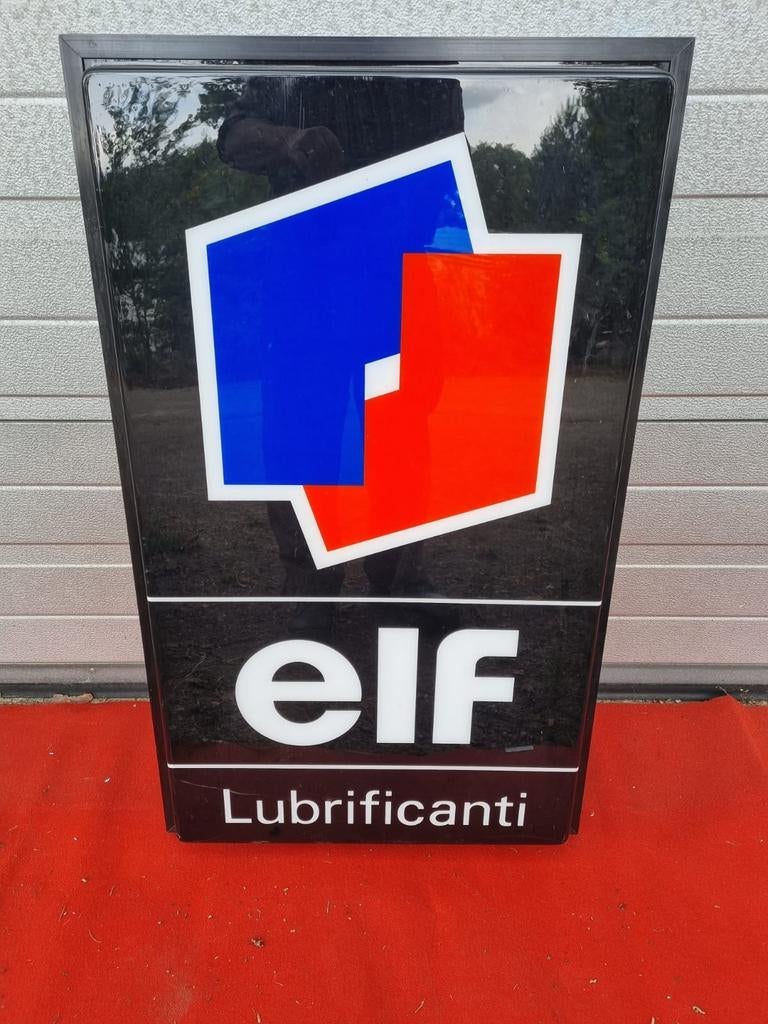Elf reclame bord, Verzamelen, Merken en Reclamevoorwerpen, Ophalen, Reclamebord