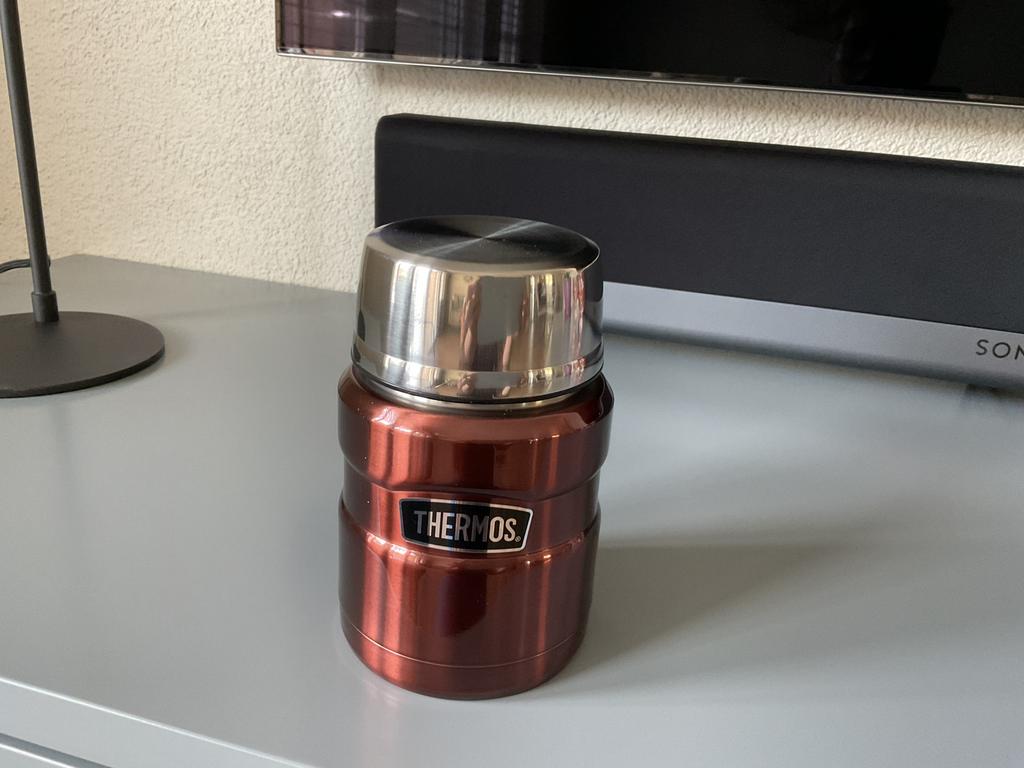 Thermoskan roestvrijstaal voor soep van het merk Thermos, Ophalen of Verzenden, Zo goed als nieuw