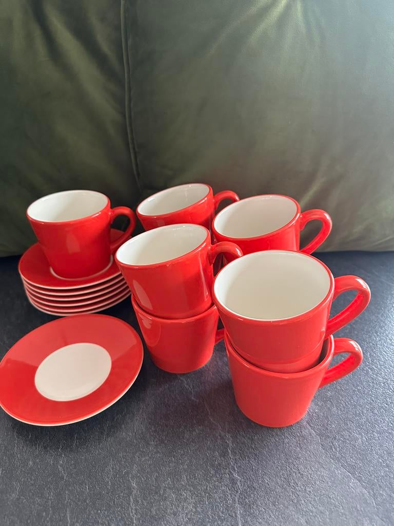 Kop en schotels, Huis en Inrichting, Keuken | Servies, Ophalen of Verzenden, Zo goed als nieuw, Overige stijlen, Kop(pen) en/of Schotel(s)