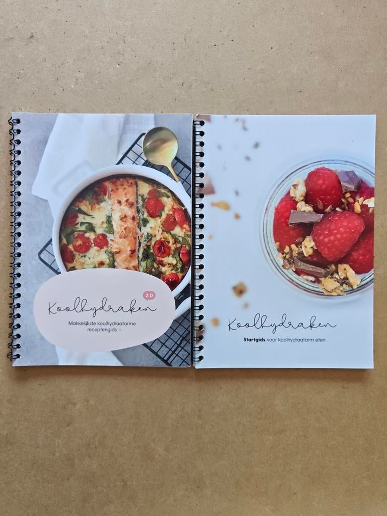 Koolhydraken kookboeken: receptengids & startgids, Boeken, Kookboeken, Hoofdgerechten, Gezond koken, Ophalen of Verzenden, Zo goed als nieuw