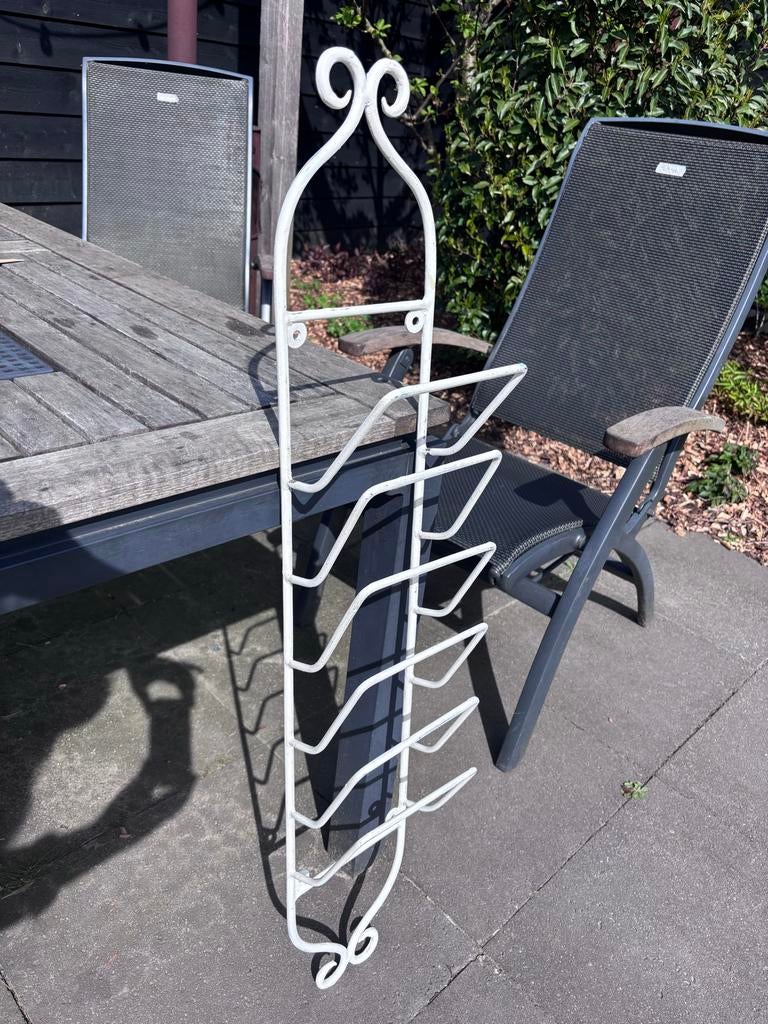 Vintage metalen tijdschriftrek, Huis en Inrichting, Woonaccessoires | Krantenbakken en Lectuurbakken, Ophalen, Gebruikt