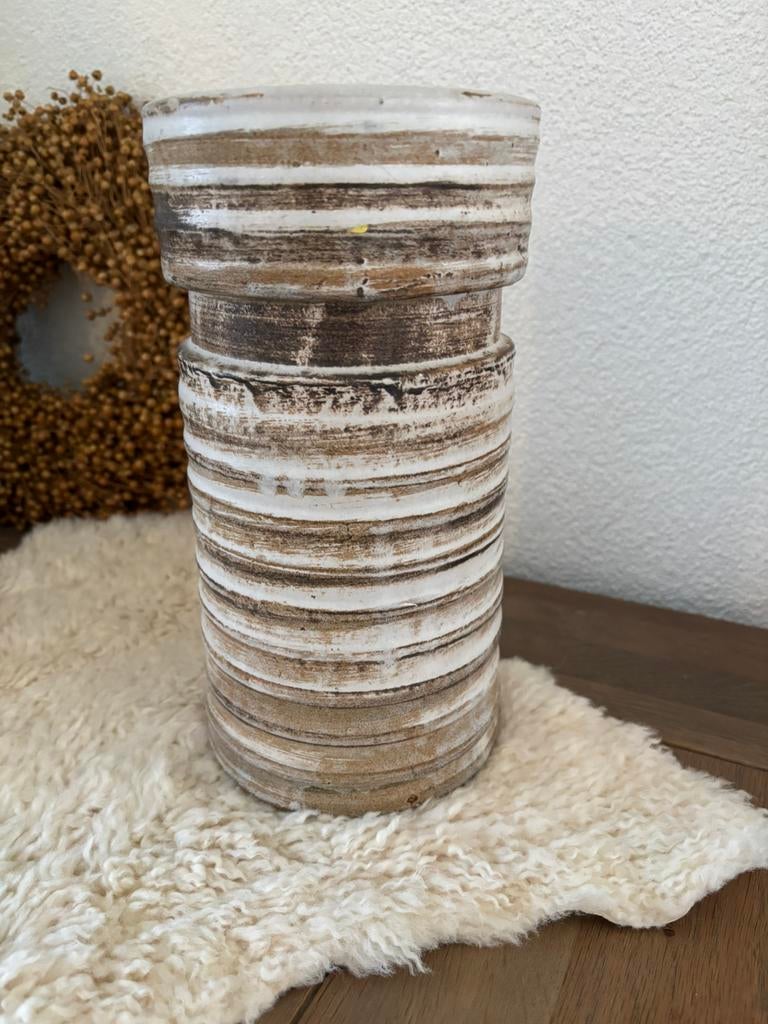 Grote vintage vaas, Rond, Binnen, Ophalen of Verzenden, Zo goed als nieuw