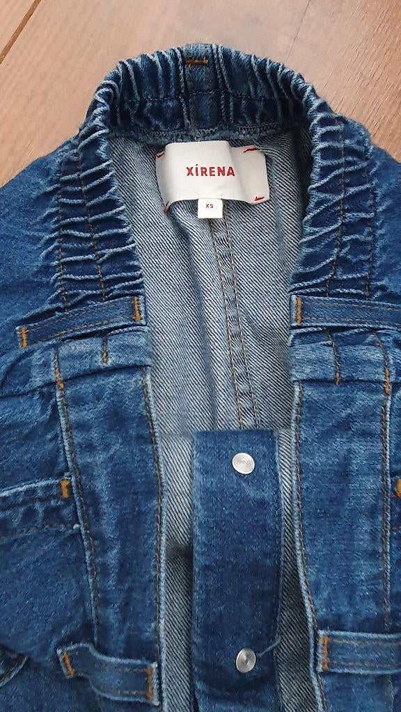 Rok: Lang Xirena spijkerrok Maxi maat xs Lange rok,, Ophalen, Zo goed als nieuw, Maat 34 (XS) of kleiner, Onder de knie