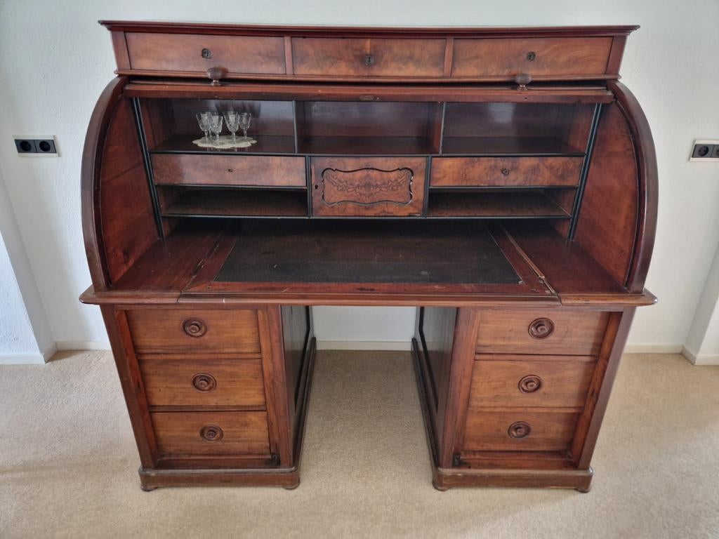 Antieke Rolluik bureau/ secretaire van Pander&Zonen, Ophalen