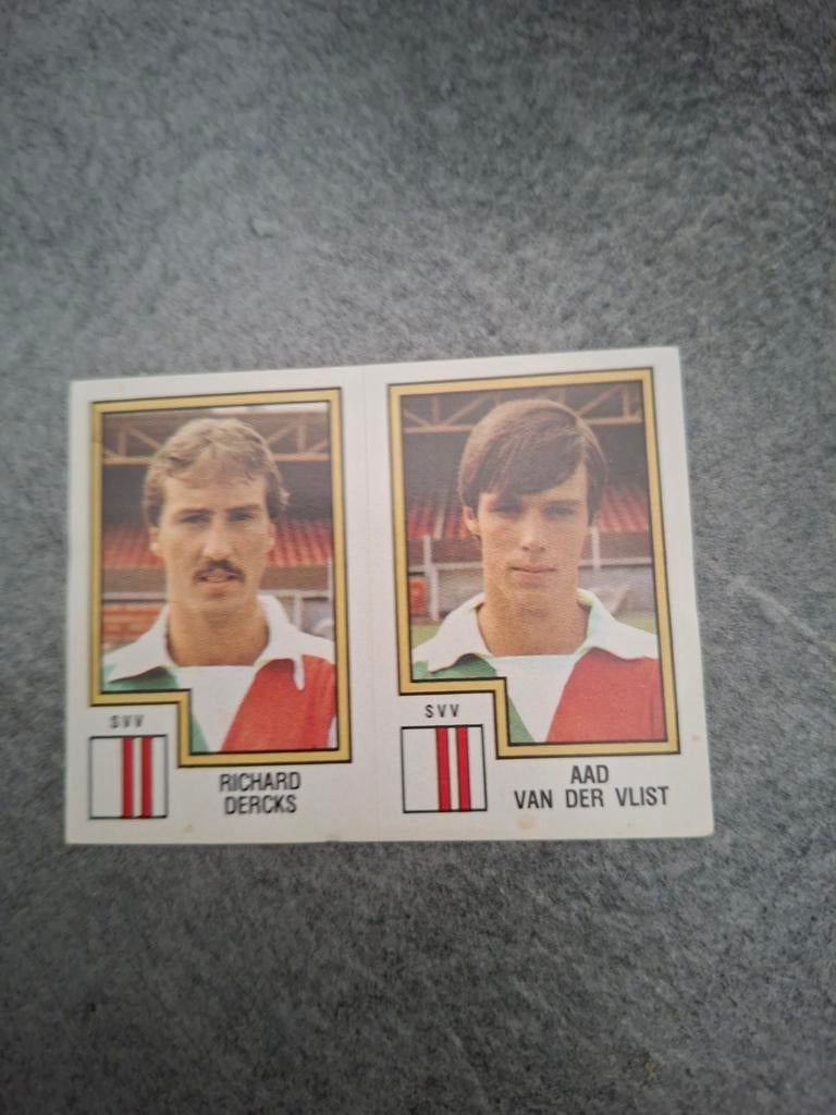 Panini sticker Voetbal 83. Spelers Dercks/Van der List SVV., Verzenden, Zo goed als nieuw, Sticker