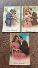 Gefeliciteerd. 3 kaarten verliefde  koppels., Ophalen of Verzenden, Ongelopen