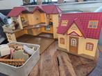 Poppenhuis speelhuis sylvanian compleet