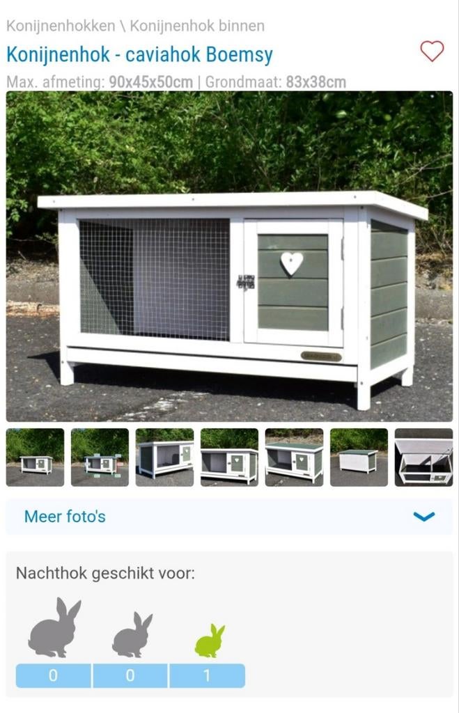 Konijnen/ cavia hok met isolatie set., 110 cm of meer, Nieuw, Konijn, Hok