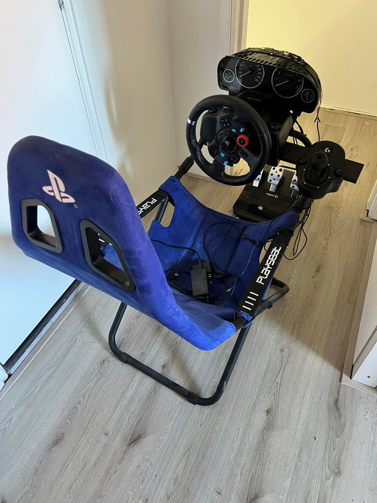 Logitech g29 PS4/5 + Playseat + Shifter + BMW Km teller, Ophalen of Verzenden, Zo goed als nieuw, Playseat of Racestoel, PlayStation 4