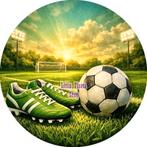 L1469 icing frosting voetbal 20cm eetbare taart print top, Ophalen of Verzenden, Nieuw, Taarten, Versiering
