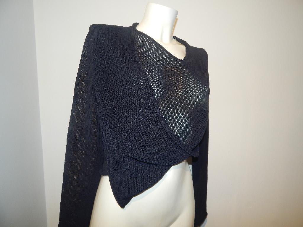 Sarah Pacini trui breisel zwart aparte voorkant one Size, Kleding | Dames, Verzenden, Sarah Pacini, Zwart, Maat 42/44 (L)