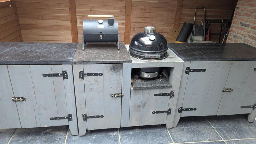 Buitenkeuken met BBQ, Ophalen of Verzenden, Houtskool