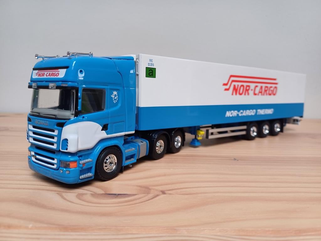 Tekno Scania R420 Topline NOR-CARGO, Hobby en Vrije tijd, Modelauto's | 1:50, Ophalen of Verzenden, Nieuw, Bus of Vrachtwagen