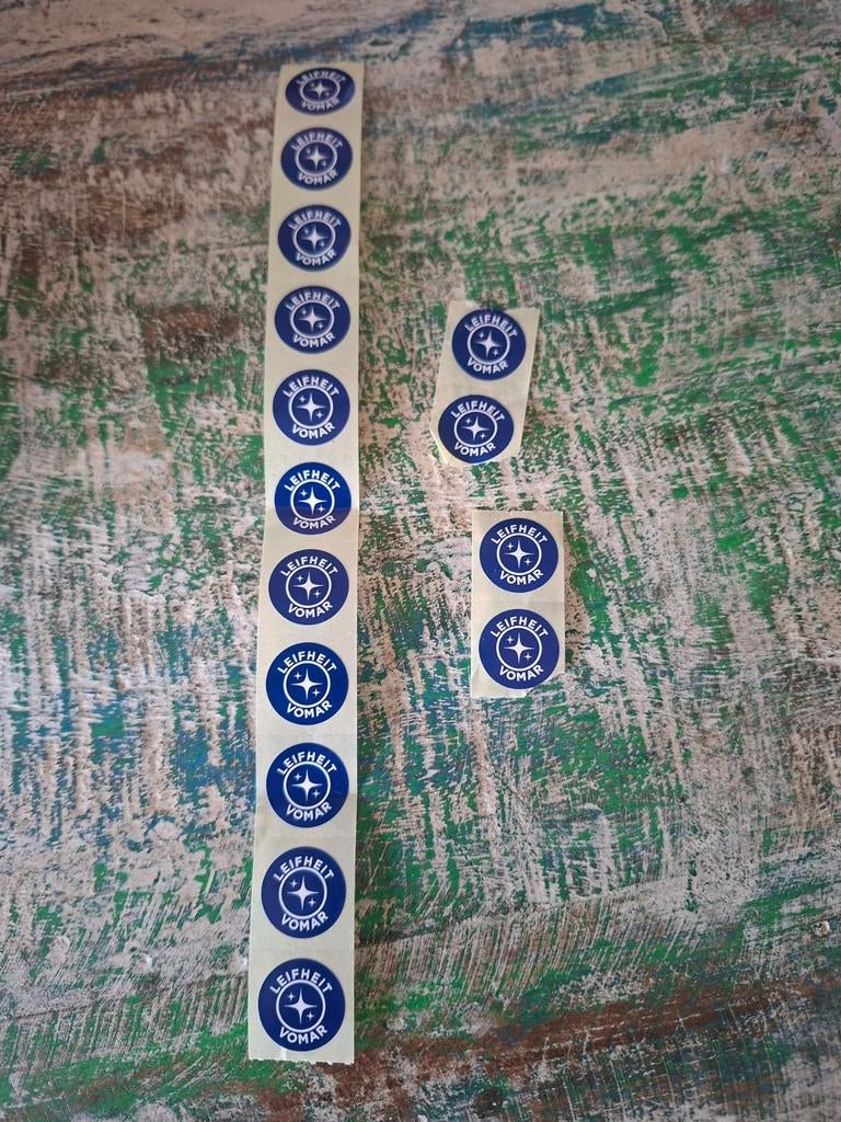 21 Vomar Leifheit zegels, Vomar, Ophalen of Verzenden