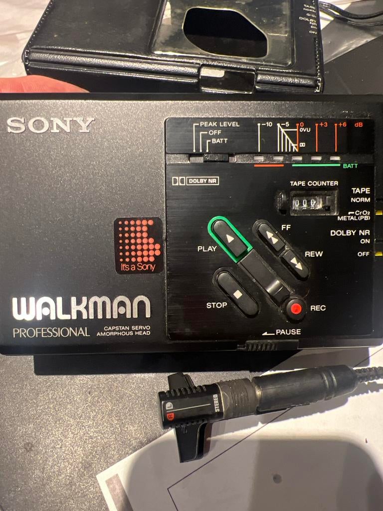 Sony Walkman Professional WM-D3 met beschermhoes en microfoo, Audio, Tv en Foto, Walkmans, Discmans en Minidiscspelers, Ophalen of Verzenden