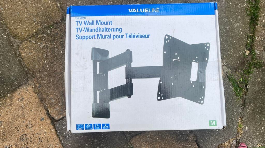 Draaibare TV wandsteun, Audio, Tv en Foto, Televisiebeugels, Ophalen of Verzenden, Nieuw